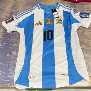 Blue and White Soccer Jersey